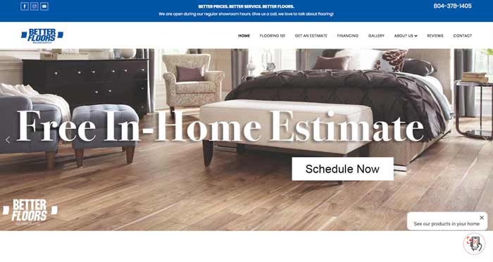 Better Floors website LIVE July 2020